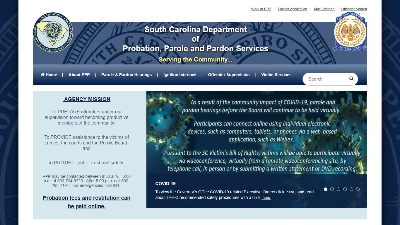 SC Department of Probation, Parole and Pardon Services